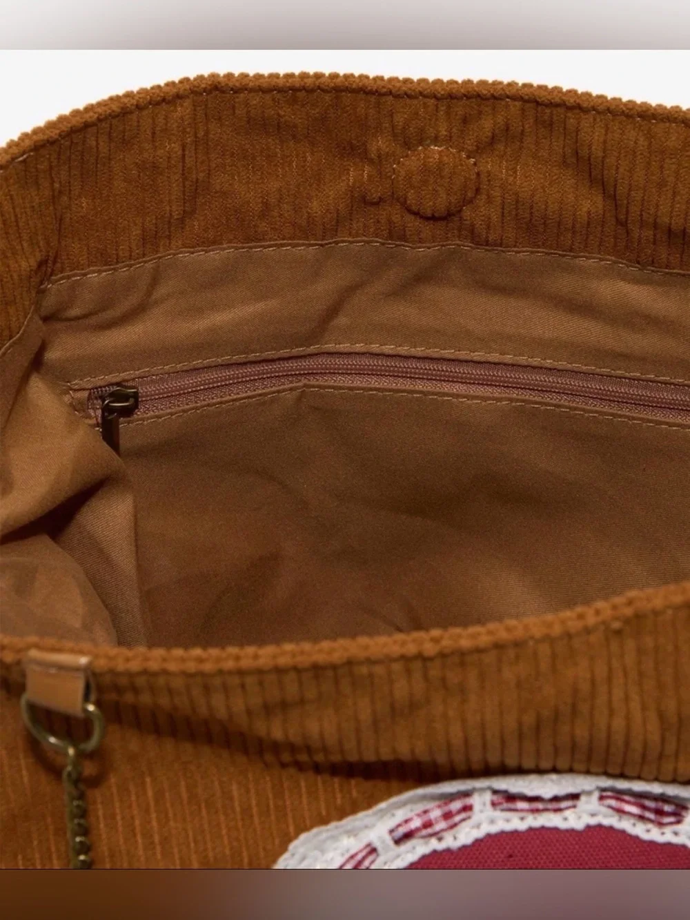 NWT Studio GHIB Kiki delivery cameo corduroy messenger bag - Picture 4 of 8